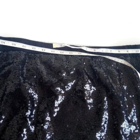 New Joe Fresh Plus Black  Sequins Lined Mini Skirt Women's US Size 1X - Picture 4 of 9